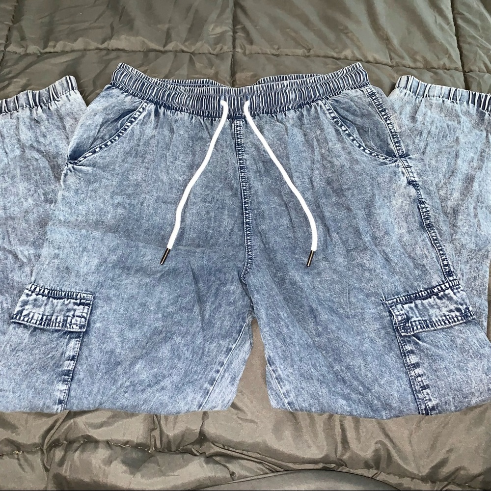 Iris Light Denim Tie Pants